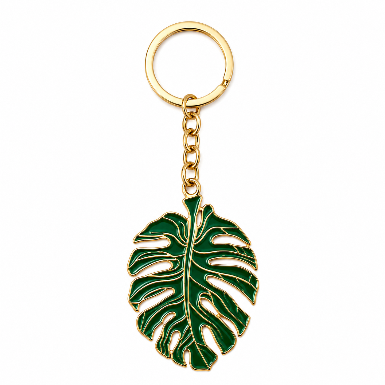 Botanical Leaf Keychain