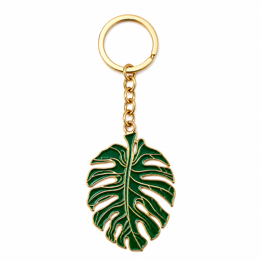 Botanical Leaf Keychain